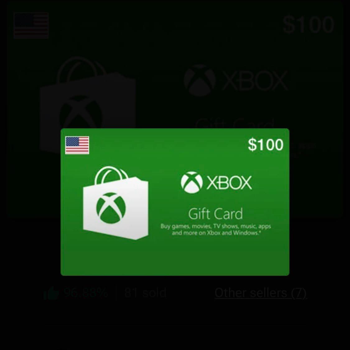 Xbox Live Gift Card USD 100 (US) product image