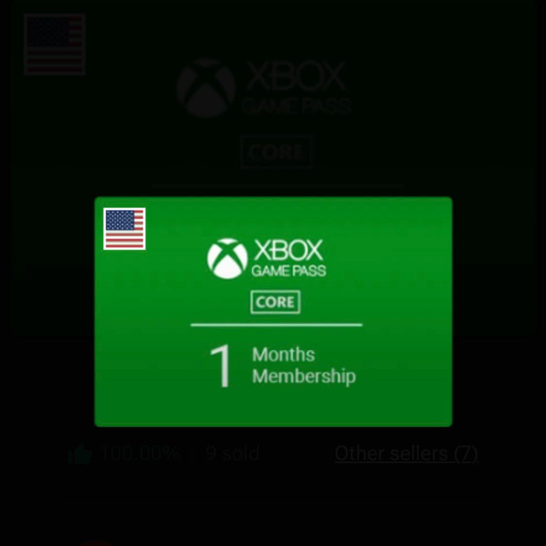 Xbox Game Pass Core 1 Month Membership (US) product image